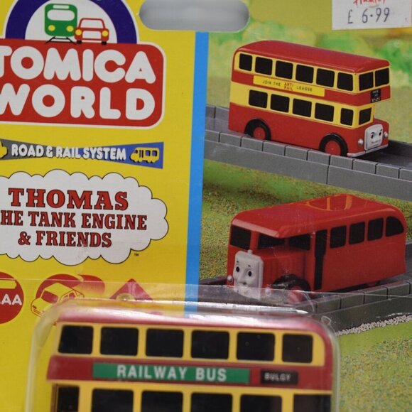 BULGY Motorized Red Bus 1995 TOMY Thomas & Friends Trackmaster Railway Train - Picture 3 of 10